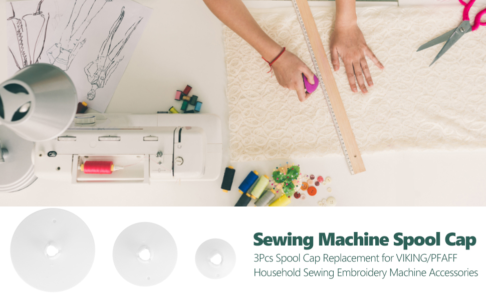 Pssopp 3Pcs Large Spool Cap Sewing Machine Spool Cap Household Sewing