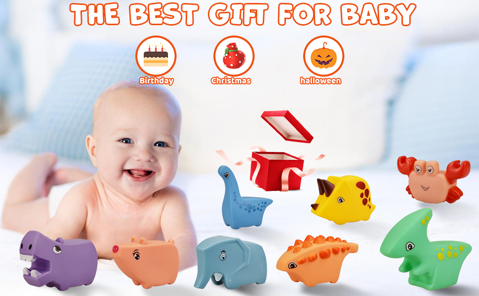 Hayoom Baby Bath Toys for 612 Months, Floating Animals Bath Toys (8PCS