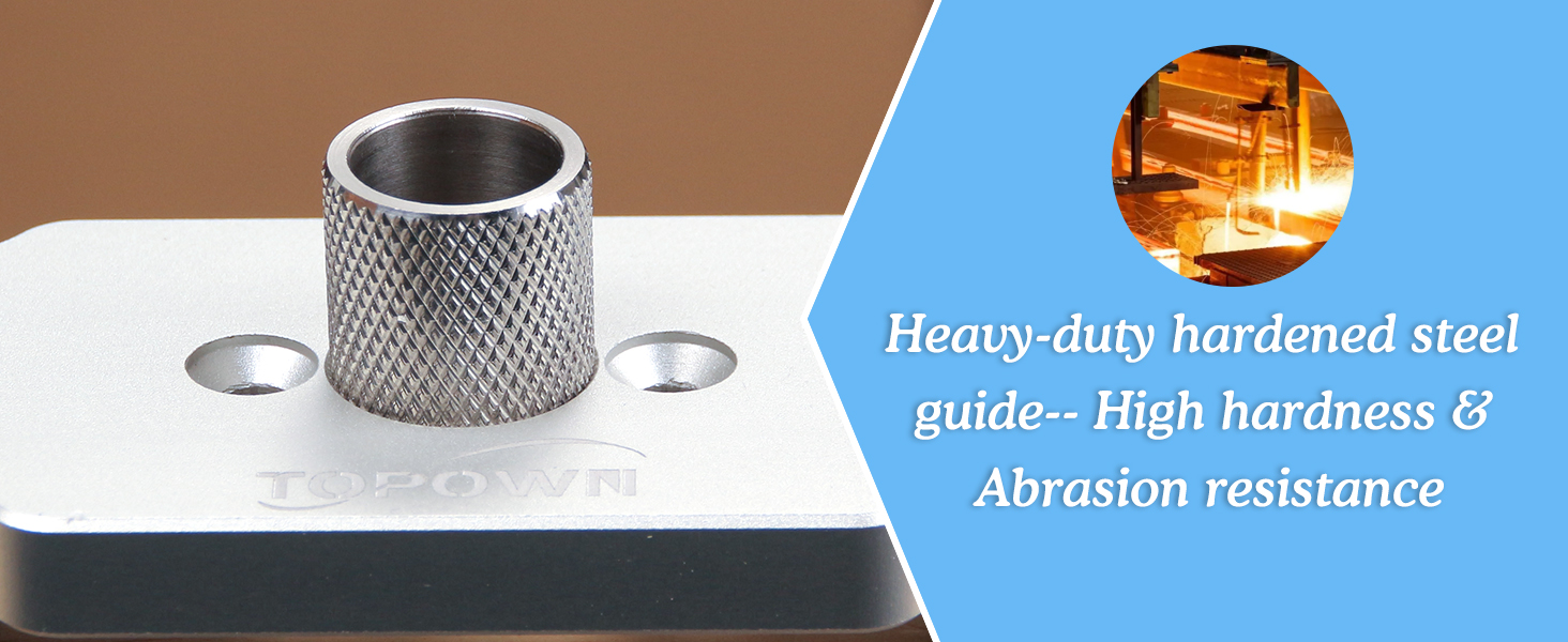 TOPOWN Aluminum Dowel Jig Kit Floating Shelf Bracket Jig 1/2 Inch Dowel