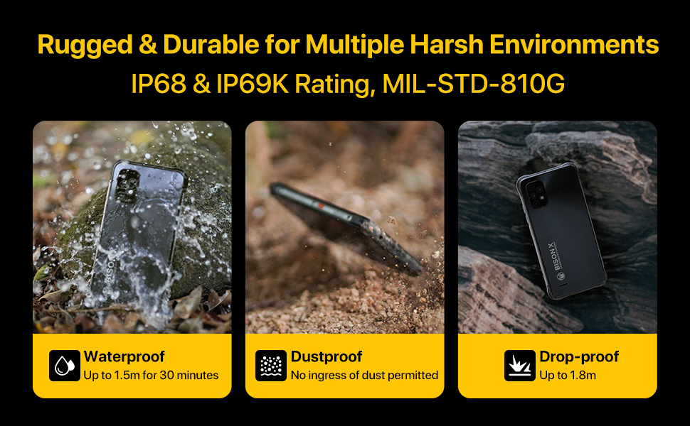 UMIDIGI Bison X10 Rugged Unlocked Smartphones