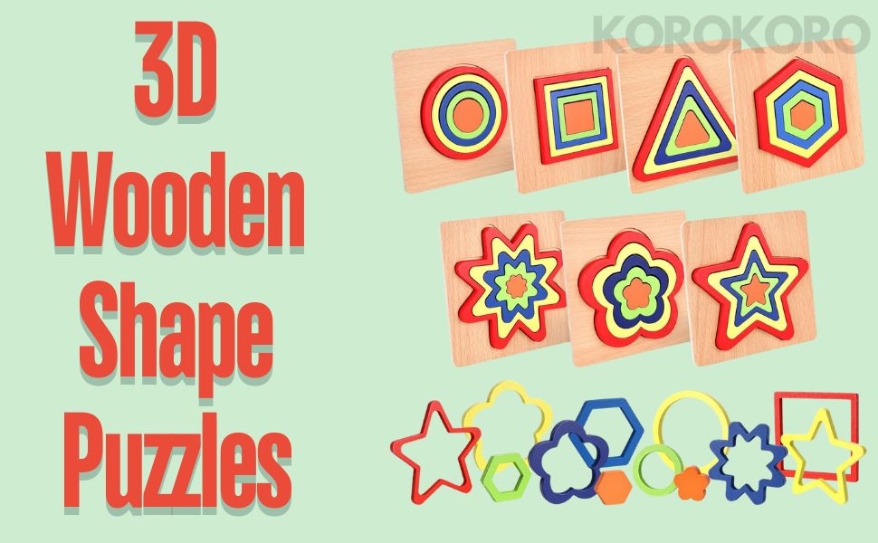 3D Wooden Puzzles