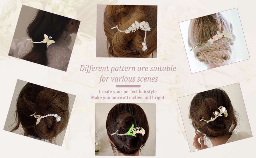 Yonchic 2Piece Metal Hair Barrettes Clips, Simple Style