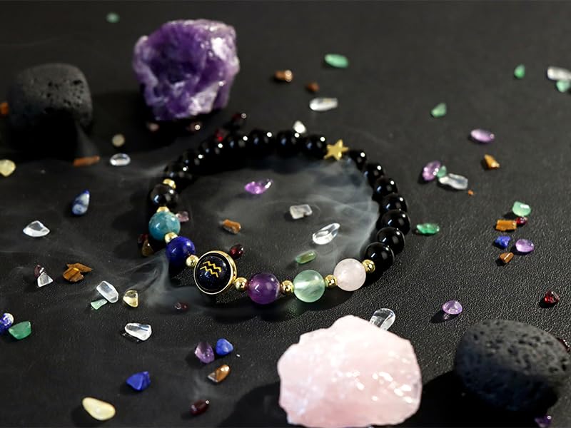 Aquarius crystal bracelet