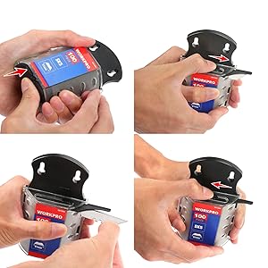 WORKPRO Equerre Menuisier 180 Mm Et Règle D'Angle De Combinaison 150mm, Equerre Combinée Avec Niveau à Bulle En Acier Inoxydable, Ensemble D'Outils D'Equerre Pour Bricolage, Outillage, Menuiserie 12 &