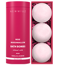 Rose Marshmallow Bath Bombs