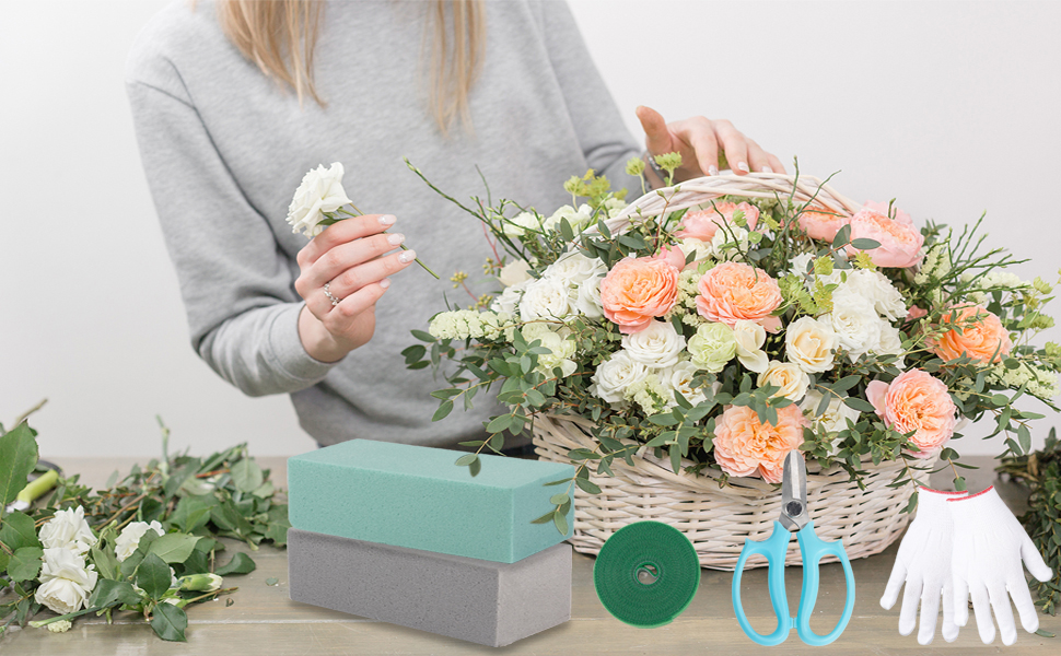 6 Pack Dry Floral Foam Blocks 3 Colors Oasis Floral Foam