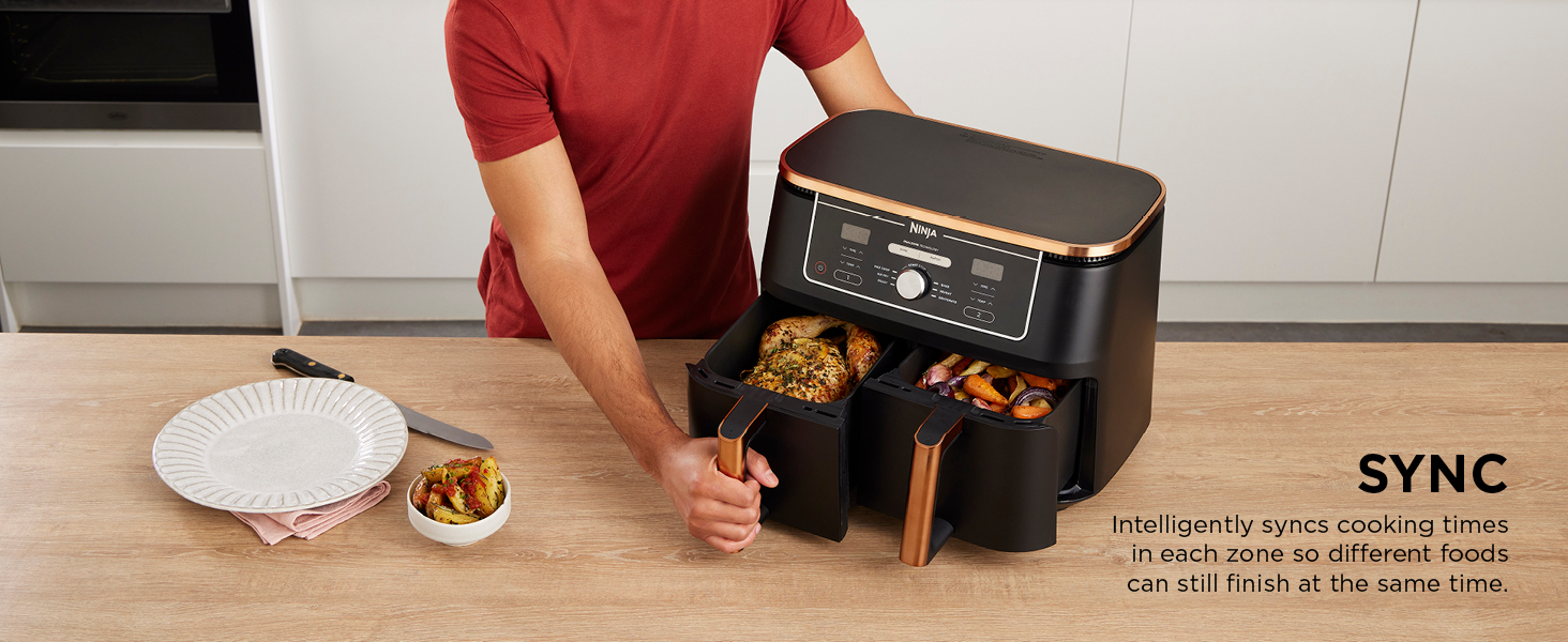 Ninja Dual Zone Copper Air Fryer AF400UKCP