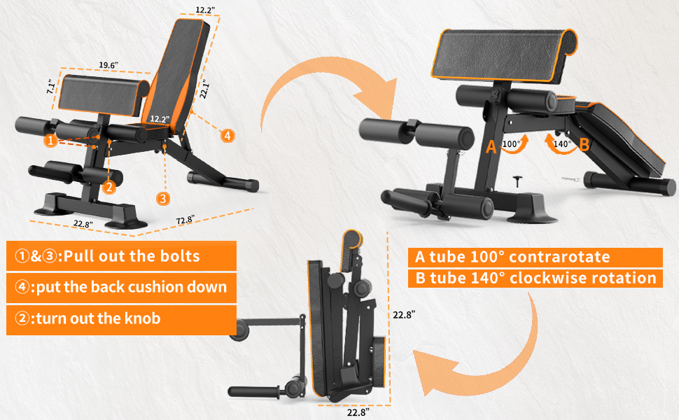foldable weight bench