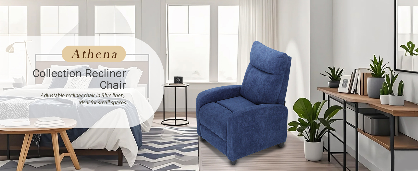 Reclining Lounge Chair with Adjustable Backrest