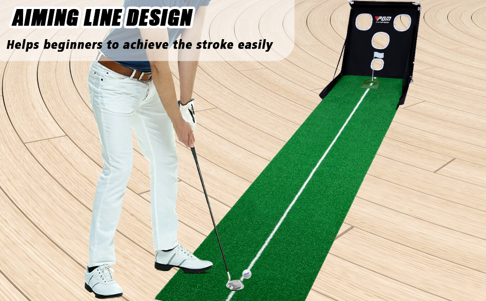 新品 MARK＆LONA Golf Putting Mats PGM Putting Green Indoor Golf Mat - Automatic Ball Return