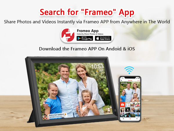 15.6inch FRAMEO Digital Photo Frame Digital Picture Frame