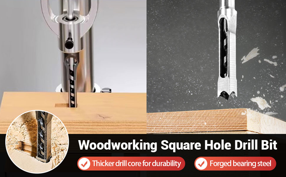 woodworking square hole drill bit