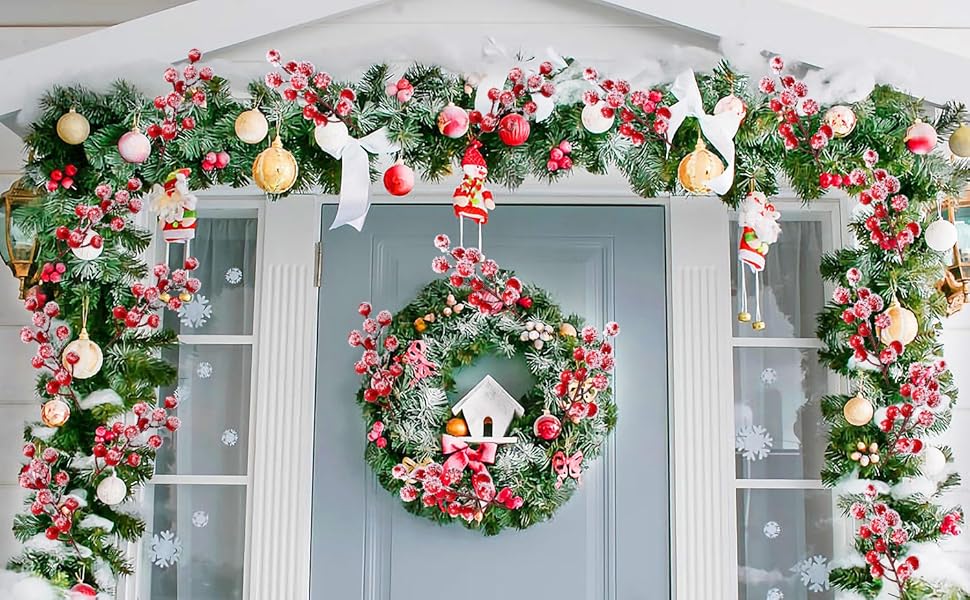 Red Berry Picks Holly Berries Branches