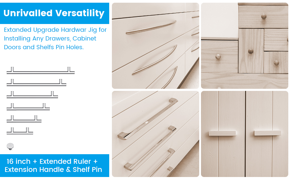 Neitra PRO MAX Hardware Jig, Adjustable Drill Guide for