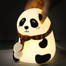 cute lamps girls silicon lights toddler miniso penguin with 7 colour modes kawaii