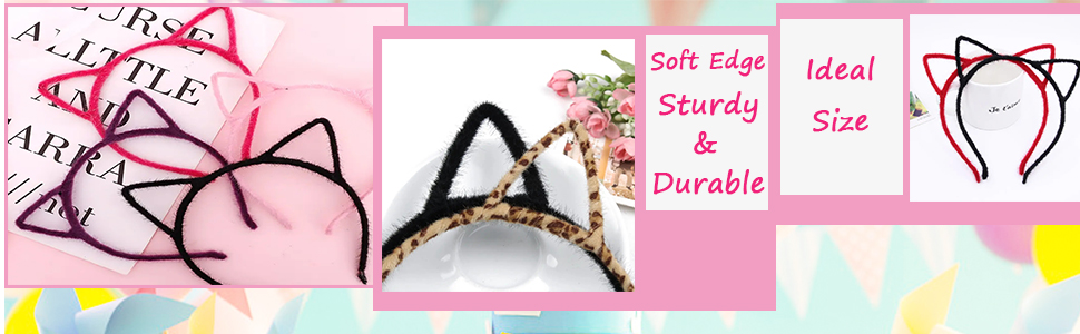 cat ear hair headbands
