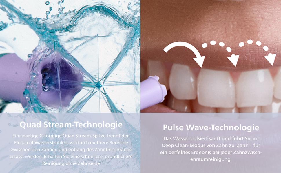 Philips Sonicare kabellose Power Flosser Munddusche und DiamondClean