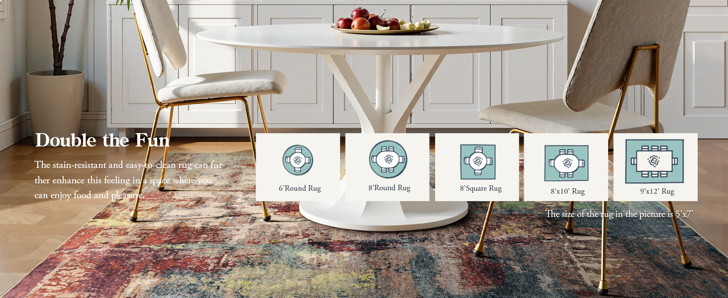 Rugs for Dining Room Under Table
