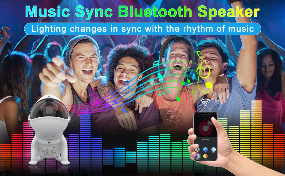 Alexa Galaxy Projector with 8 White Noises, Valentines Day Smart LED