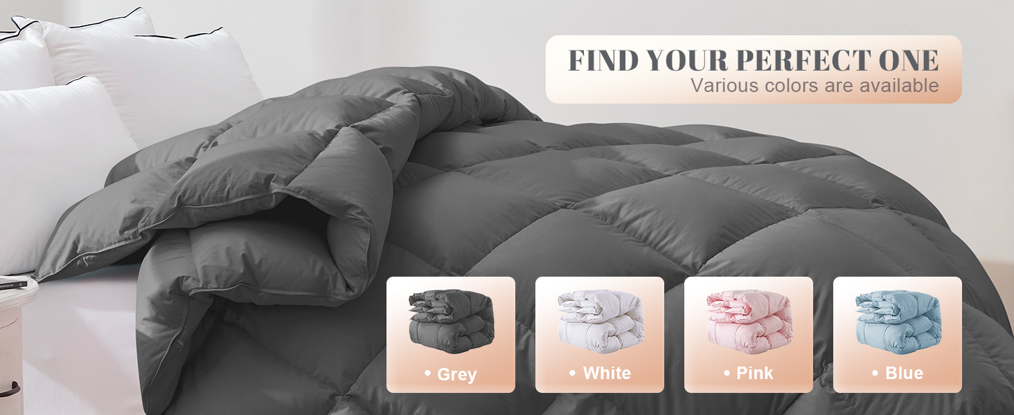 Cosybay King Size Fluffy Grey Down Fiber Comforter with Cotton Cover 15e09792 6934 43a2 8cef 364bfa15628b. CR0,0,1464,600 PT0 SX1464 V1