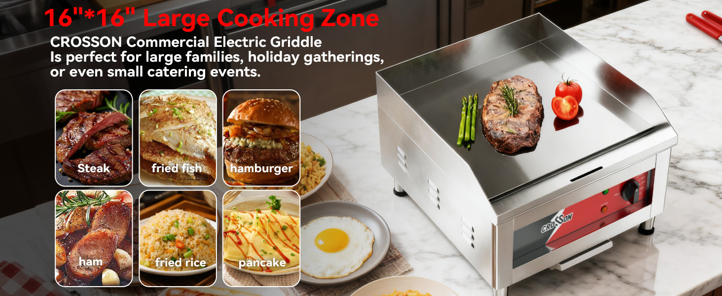 Electric Countertop Griddle