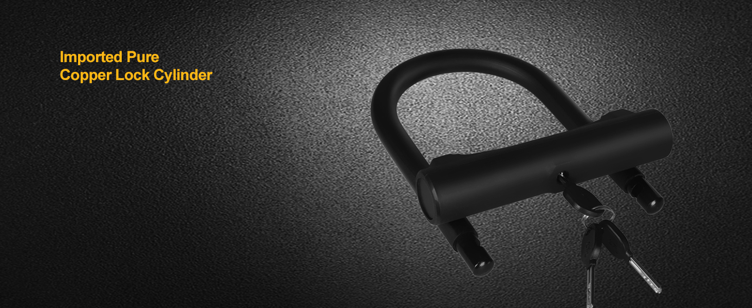 keabys Large Bike U Lock, U Shape Bicycle U Lock for