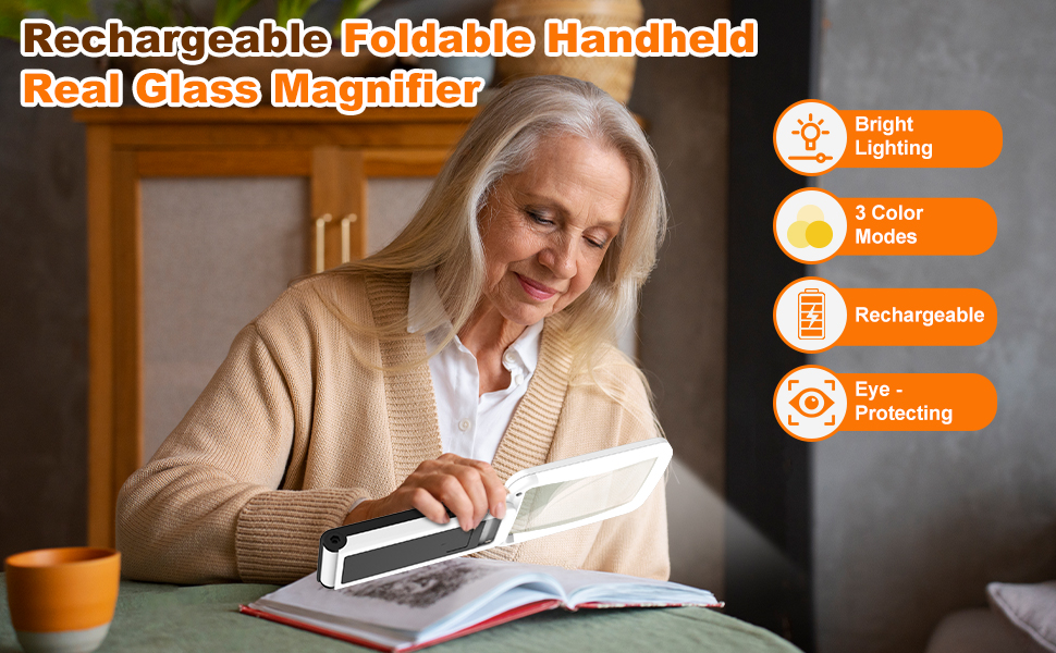 magnifying glass with stand