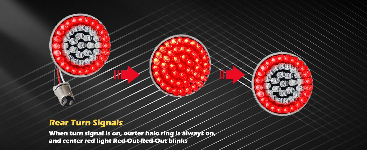 NTHREEAUTO 1157 LED Turn Signals Front Rear Turn Signal