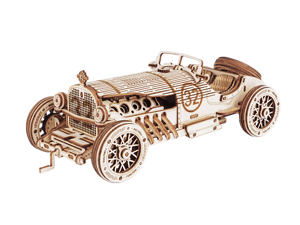 置物 WOODEN CAR Amazon.com: Rolife 3D Wooden Puzzles Retro Car Model