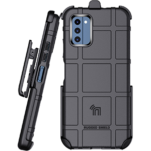 NAKEDCELLPHONE Tactical Rugged Case and Belt Clip Holster for nokia c300