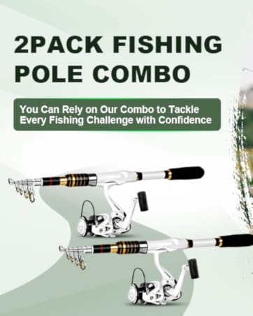 2 pack fishing pole sets