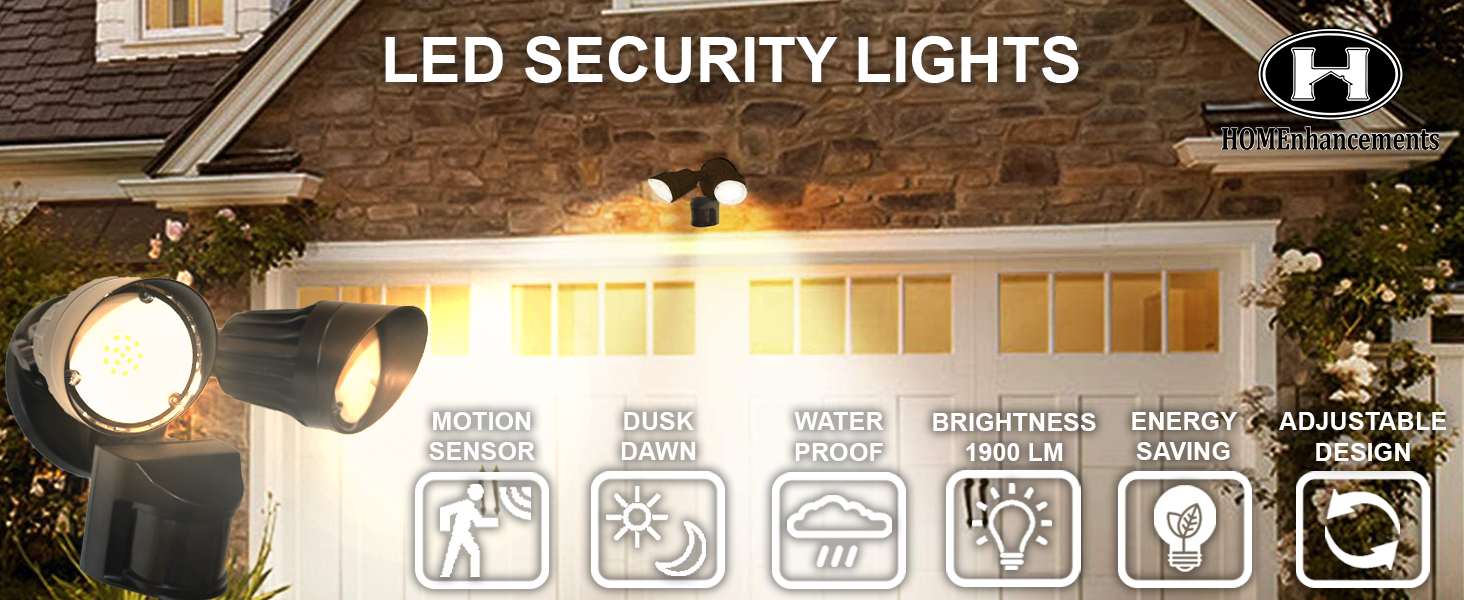 outdoor motion sensor light security 3000k