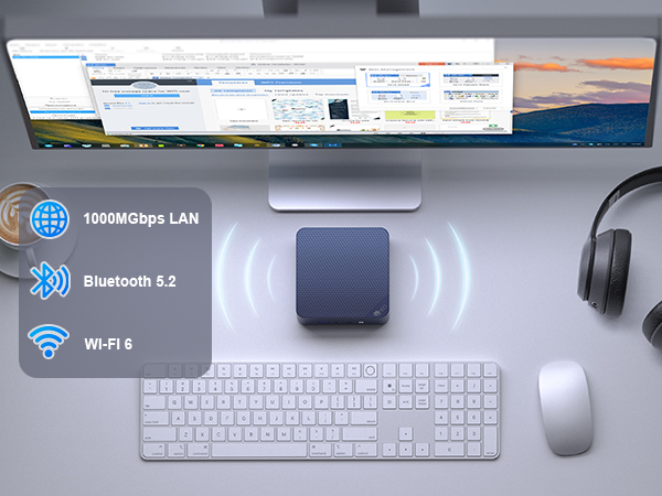 1000Mbps BT5.2 WIFI 6