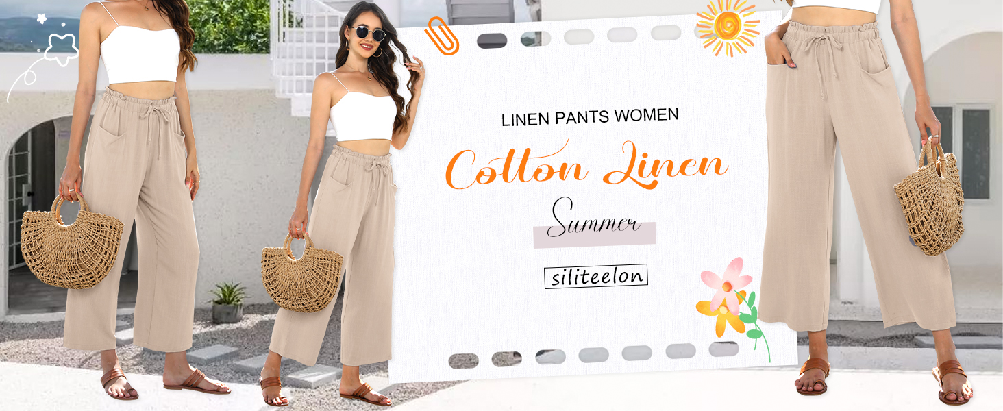 linen pants women