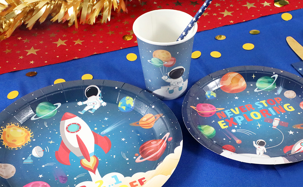 Space Birthday Party Supplies Decorations, Outer Space