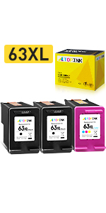 63xl black and color cartridges (3 pack)