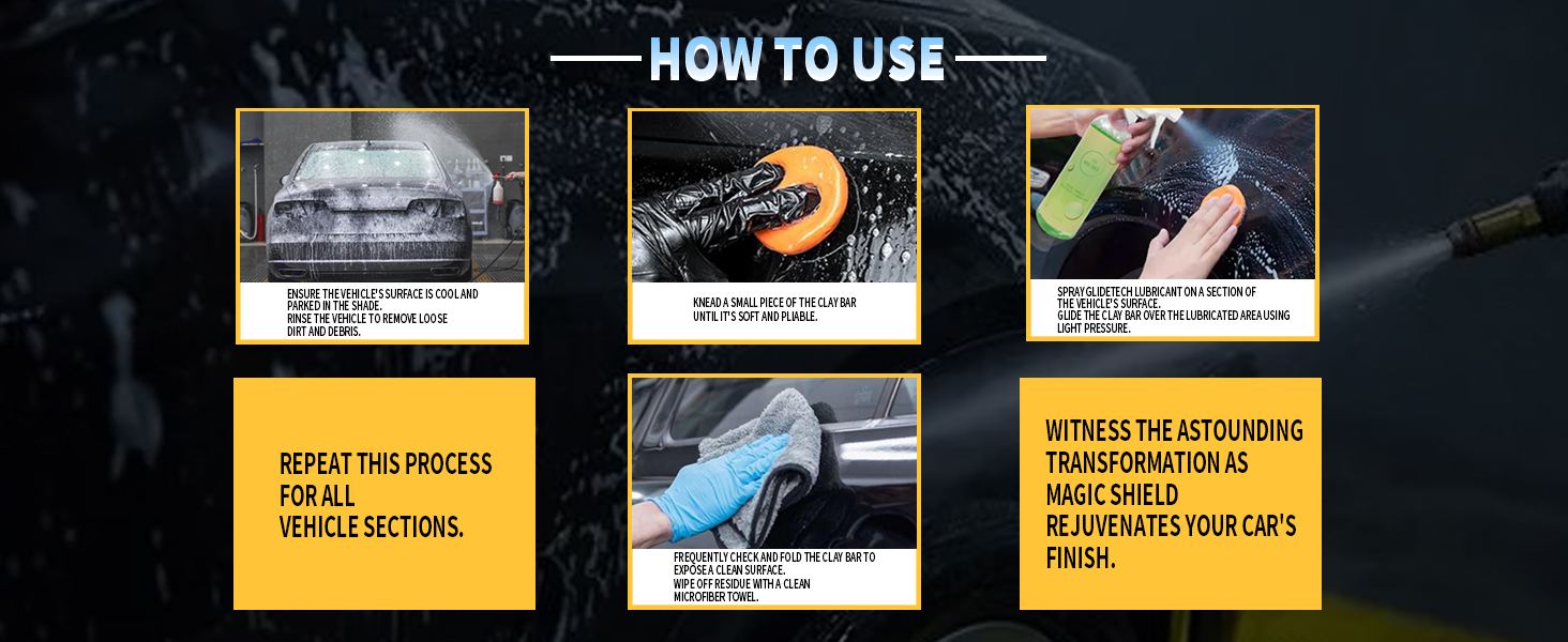 Magic Shield Clay Bar Kit Complete Professional Car