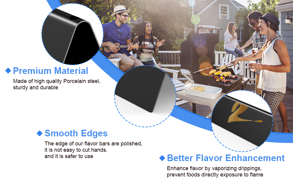 Barbqtime 15.3" Flavorizer Bars Replacement for er Spirit 300 & GS4 Spirit II