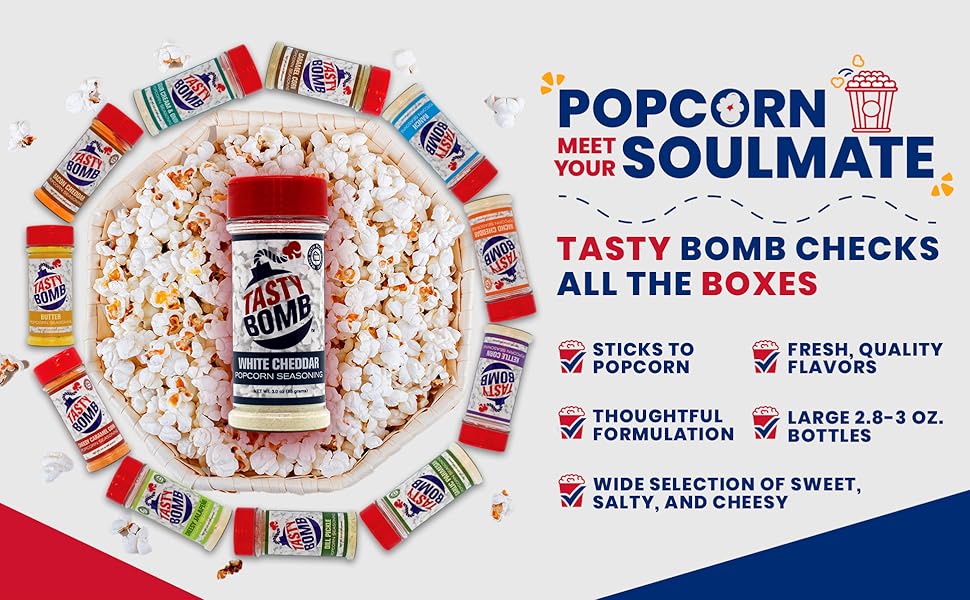 Vegan Popcorn Seasoning (Vegan 4 Pack) Flavorful Popcorn