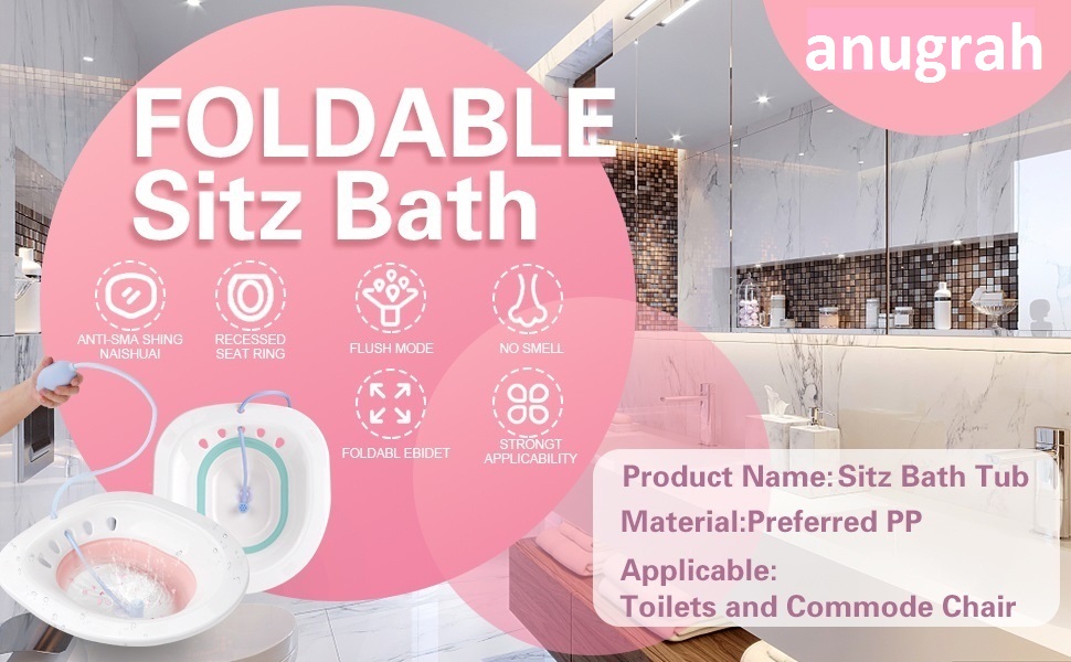 Anugrah Sitz Bath Toilet Seat with Flusher