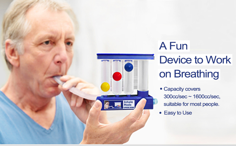Home Use Breathing Exercise Device for Lungs, Lung