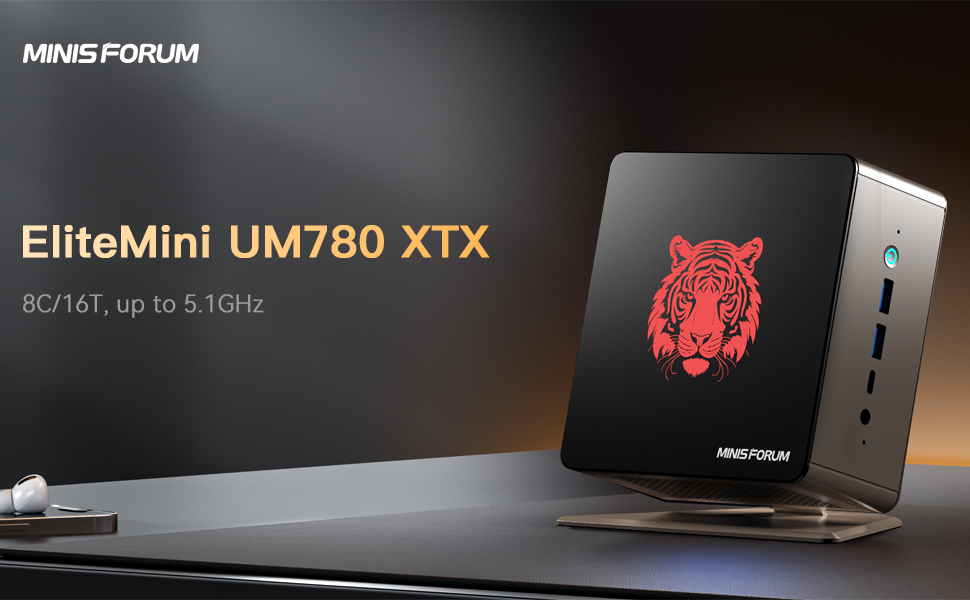 ミニPC Minisforum um780xtx 32gb RAM 1tb SSD MINISFORUM UM780 XTX 実機レビュー、Ryzen 7 7840HS / DDR5 RAM