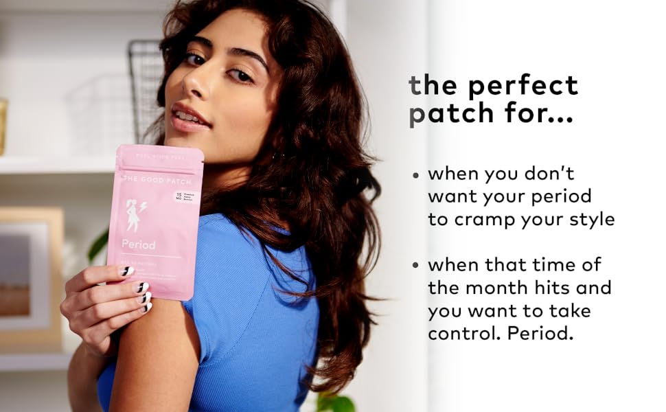 The Good Patch Period Patch with Hemp for Cramps, Sustained
