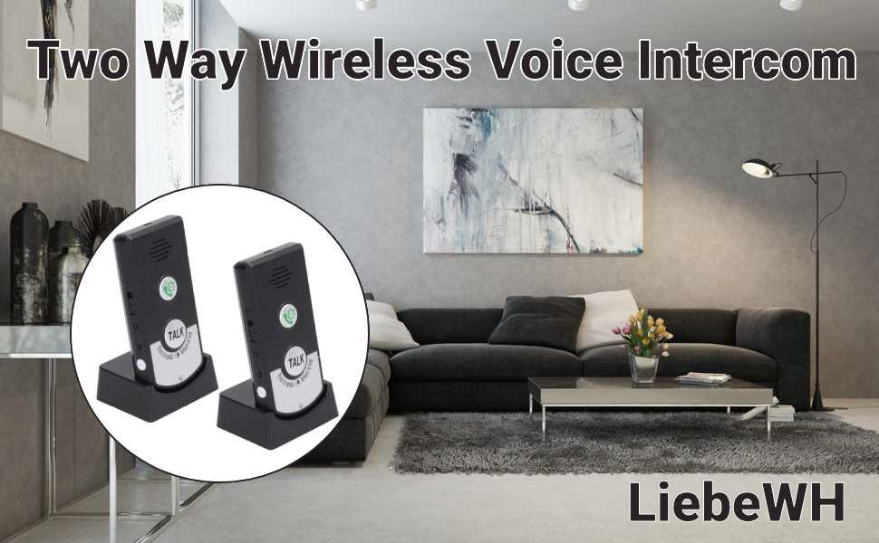 Wireless Voice Intercom Portable 2Way Intercom Doorbell Intercom System ...