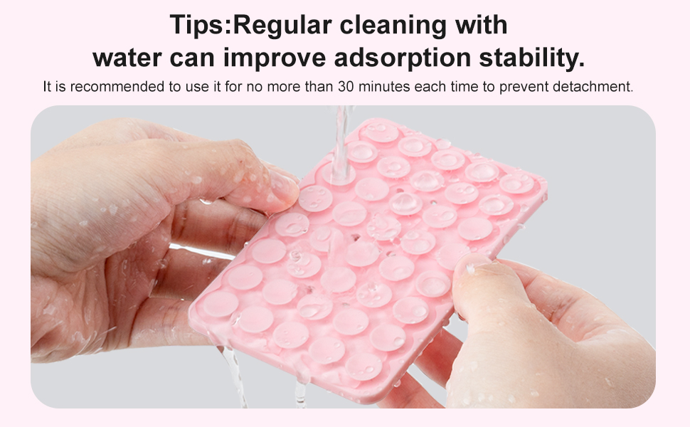 Clean the suction cup