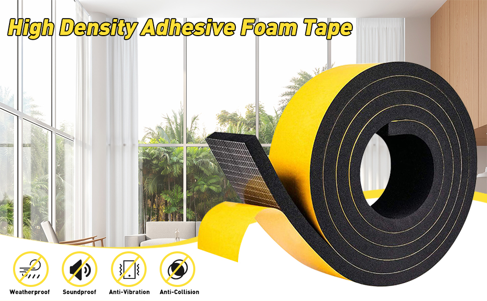 High Density Adhesive Foam Tape, 13FT Self Adhesive