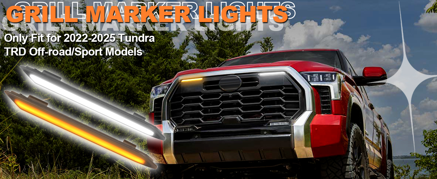 toyota tundra grille raptor lights 2022 2023 2024 2025 