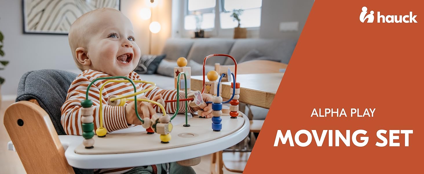 Play tray with bead maze for the Alpha+ hauck