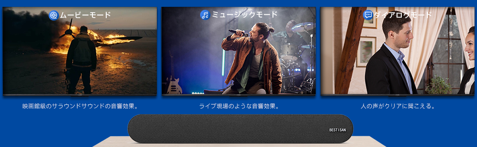 BESTISAN サウンドバー Bluetoothスピーカー PC用Soundb Amazon.co.jp: BESTISAN テレビサウンドバー Bluetooth