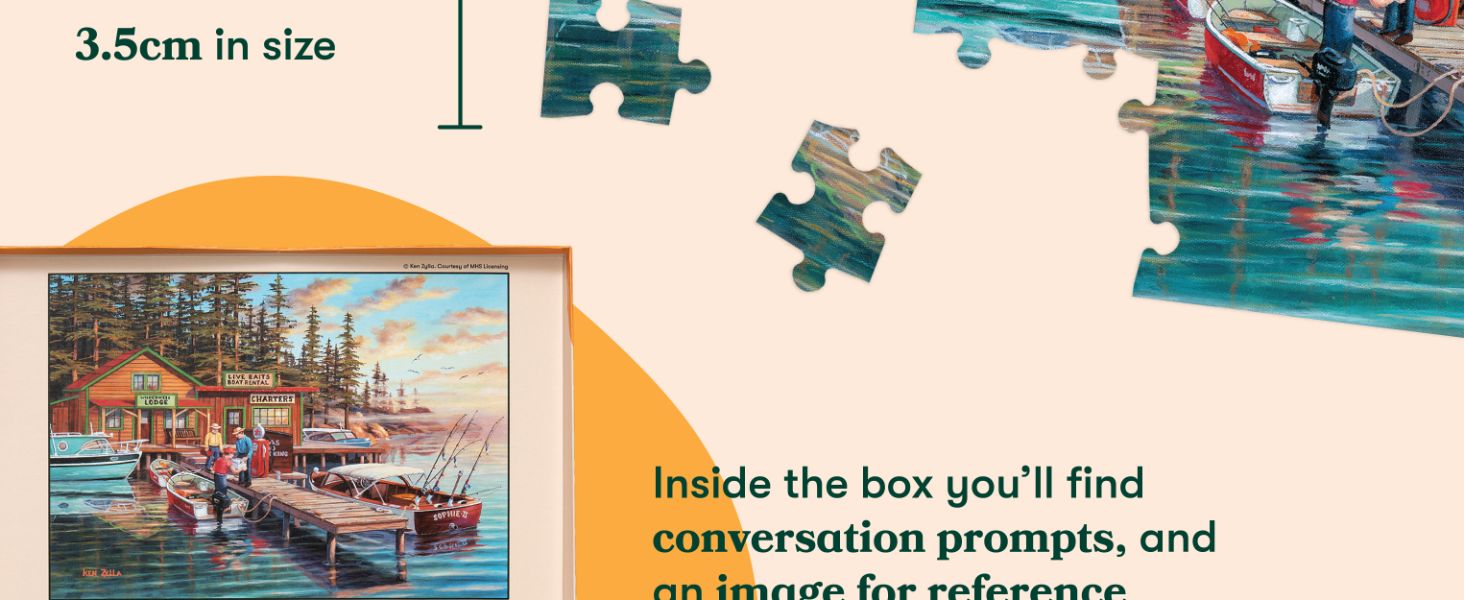 Relish Dementia Jigsaw Puzzles for Adults, 63 Piece Lakeside Vacation